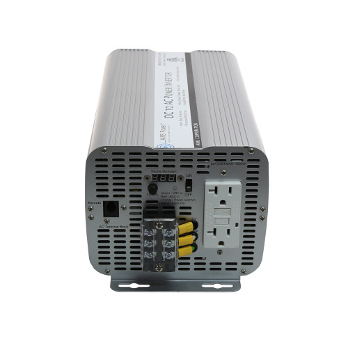 AIMS 3600 Watt Power Inverter GFCI ETL Certified Conforms to UL458 Standards