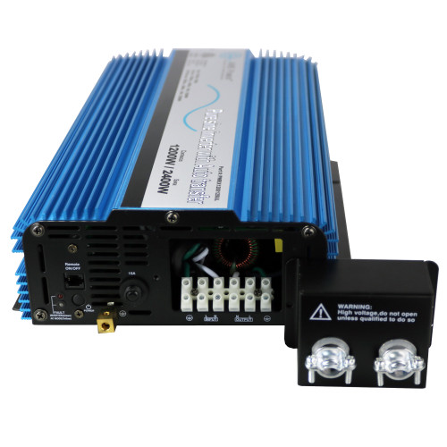 AIMS 1200 Pure Sine Inverter with Transfer Switch - ETL Certified Conforms to UL458 Standards Hardwire Only