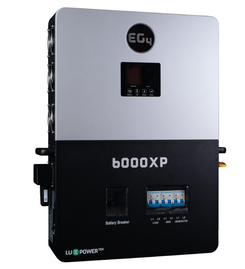 EG4 6000XP Off-Grid Inverter 8000W PV Input 6000W Output 480V VOC Input 48V 120/240V Split Phase All-In-One Solar Inverter