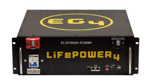 EG4 EG4LIFPOW4‑48 EG4 48V 100Ah LiFePO4 Server Rack Battery UL1973 UL9540A No Display