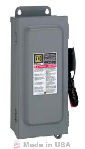 Square D DU322RB 60A 240VAC Unfused Disconnect, 3 pole Square D DU322RB 60A 240VAC Unfused Disconnect, 3 pole