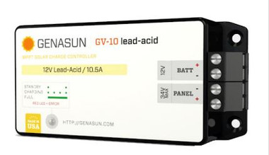 GENASUN GV-10-PB-12V, 10.5A MPPT CONTROLLER FOR 12V LEAD ACID 