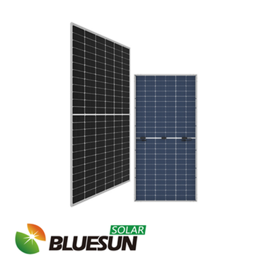 BlueSun 460W Half-Cell Bifacial Solar Panel (Silver) Up to 575W