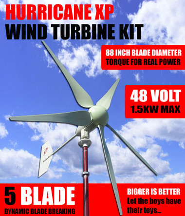 Details about / Commander Wind Turbine generator OWL TAIL 11 Prop 1000 Watt 48 Volt DC 2 Wire