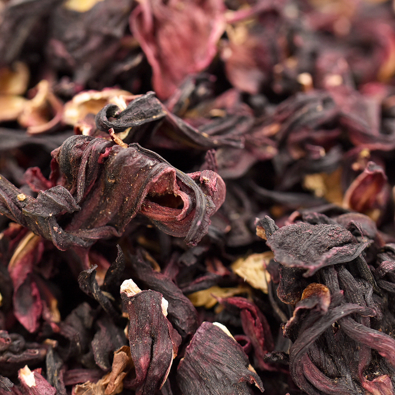 hibiscus flowers, cut & sifted, organic Terra Spice Marketplace