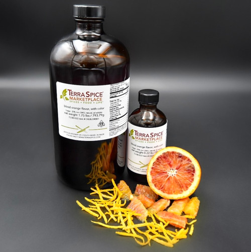 blood orange flavor, with color, natural, oil soluble, organic