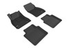 3D MAXpider L1BC02501509 - 2010-2016 Buick Lacrosse Kagu 1st & 2nd Row Floormats - Black