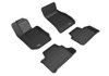 3D MAXpider L1BM10301509 - 2019-2020 BMW 3 Series (G20) Kagu 1st & 2nd Row Floormats - Black