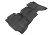 3D MAXpider L1CH03921509 - 2014-2019 Chevrolet/GMC Silverado Double Cab Kagu 2nd Row Floormats - Black