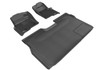 3D MAXpider L1FR07201509 - 2010-2014 Ford F-150 Supercrew Kagu 1st & 2nd Row Floormats - Black