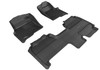 3D MAXpider L1FR07401509 - 2010-2014 Ford F-150 Supercab Kagu 1st & 2nd Row Floormats - Black