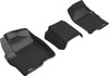 3D MAXpider L1GM02411509 - 19-21 GMC Sierra Silverado Double/Crew Bench Seat Kagu 1st Row Floormats - Black