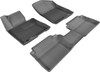 3D MAXpider L1HY01801509 - 2013-2017 Hyundai Elantra GT Kagu 1st & 2nd Row Floormats - Black