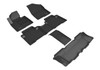 3D MAXpider L1HY02801509 - 2013-2019 Hyundai Santa Fe/Santa Fe Xl Kagu 1st & 2nd & 3rd Row Floormats - Black