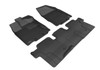 3D MAXpider L1IN01101509 - 2013-2020 Infiniti QX60/JX Kagu 1st & 2nd Row Floormats - Black