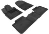 3D MAXpider L1JP00501509 - 2013-2020 Jeep Grand Cherokee Kagu 1st & 2nd Row Floormats - Black