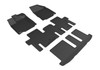 3D MAXpider L1IN02901509 - 2013-2020 Infiniti QX60/JX Kagu 1st & 2nd & 3rd Row Floormats - Black