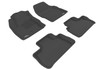 3D MAXpider L1LR00101509 - 2007-2014 Land Rover Lr2 Kagu 1st & 2nd Row Floormats - Black