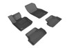 3D MAXpider L1MN01001509 - 2014-2019 Mini Hardtop 2-Door Kagu 1st & 2nd Row Floormats - Black