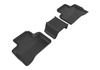 3D MAXpider L1MB07921509 - 20162020 Mercedes-Benz GLC-Class X205 Kagu 2nd Row Floormats - Black
