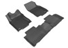 3D MAXpider L1NS06801509 - 2014-2020 Nissan Rogue Kagu 1st & 2nd Row Floormats - Black