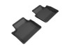 3D MAXpider L1PO01721509 - 2017-2019 Porsche Panamera Kagu 2nd Row Floormats - Black