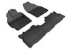 3D MAXpider L1TY16201509 - 2012-2017 Toyota Prius V Kagu 1st & 2nd Row Floormats - Black