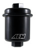 AEM 25-200BK - 94-01 Acura Integra / 94-97 Honda Accord / 96-00 Civic / 97-01 Prelude Black Fuel Filter Kit