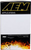 AEM Induction 21-2128DK - AEM 2-3/4in x 6-7/8in Oval Dryflow Air Filter
