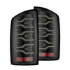 AlphaRex 641050 - 07-08 Dodge Ram1500/07-09 Dodge Ram 2500+3500 Luxx-Series LED Tail Lights(Pair) Alpha Black