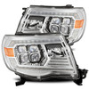 AlphaRex 880743 - 05-11 Toyota Tacoma NOVA LED Projector Headlights Plank Style Chrome w/Activation Light/DRL