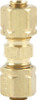 AllStar Performance ALL48034 - Nylon Brake Hose Adapter - Straight - 3/16 in Nylon Hose to 3/16 in Nylon Hose - Compression - Brass - Each