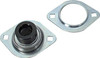 AllStar Performance ALL52130 - Flange Bearing - Steering Shaft - Floor / Firewall Mount - 3/4 in Spherical Bearing - Steel - Natural - Each