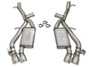 aFe Power 49-34068-P - MACHForce XP 3in 304 SS Axle-Back Dual Exhaust (NPP) w/ Polished Tips 16-17 Camaro SS V8-6.2L