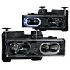 Anzo 111007 - 1988-1998 Chevrolet C1500 Crystal Headlights Black w/ Halo