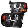 Anzo 111270 - 2009-2016 Dodge Ram 1500 Projector Headlights w/ U-Bar Black