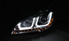 Anzo 111285 - 2010-2014 Subaru Outback Projector Headlights w/ U-Bar Black