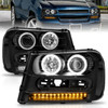 Anzo 111127 - 2002-2009 Chevrolet Trailblazer Projector Headlights w/ Halo Black