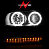 Anzo 111127 - 2002-2009 Chevrolet Trailblazer Projector Headlights w/ Halo Black
