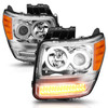 Anzo 111144 - 2007-2012 Dodge Nitro Projector Headlights w/ Halo Chrome (CCFL) G2