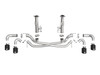 aFe Power 49-34127NM-B - MACH Force-Xp 3in to 2-1/2in 304SS Cat-Back (No Muff.) 2020 Chevy Corvette (C8) 6.2L - Black Tip