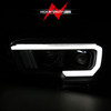 Anzo 111396 - 2016-2017 Toyota Tacoma Projector Headlights w/ Plank Style Switchback Black w/ Amber