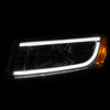 Anzo 111328 - 2014-2015 Jeep Grand Cherokee Projector Headlights w/ Plank Style Design Chrome
