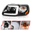Anzo 111503 - 1997-2003 Ford F-150 Projector Headlights w/ Light Bar Black Housing
