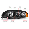 Anzo 121017 - 1997-2001 BMW 5 Series Projector Headlights w/ Halo Black