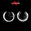 Anzo 121017 - 1997-2001 BMW 5 Series Projector Headlights w/ Halo Black