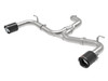 aFe Power 49-36417-C - MACH Force-Xp 3in to 2-1/2in Stainless Steel Axle-Back Exhaust Carbon - 15-17 Volkswagen GTI
