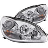 Anzo 121092 - 2000-2005 Mercedes Benz S Class W220 Projector Headlights Chrome