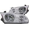 Anzo 121124 - 2000-2001 Toyota Camry Crystal Headlights w/ Halo Chrome