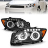 Anzo 121119 - 2005-2010 Scion Tc Projector Headlights w/ Halo Black (CCFL)